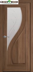Дверь межкомнатная Новый стиль ПВХ МАЭСТРА Прима Золотая ольха (стекло с прозрачным рисунком)