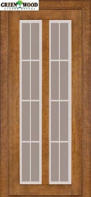Дверь межкомнатная шпонированная Terminus Модерн Модель 117 (Стекло) Дуб тёмный