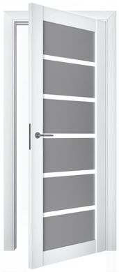Дверь межкомнатная Terminus с ПВХ покрытием Нанофлекс 307 ПО белая (стекло)