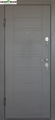 Дверь металлическая ТМ Министерство дверей ПО-206 Венге серый