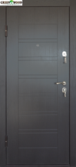 Дверь металлическая ТМ Министерство дверей ПО-206 Венге темный горизонт