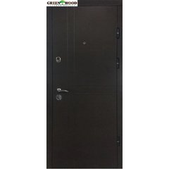 Дверь металлическая ТМ Министерство дверей ПК-180/161 Венге горизонт темный/Царга шале 100
