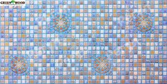 Панель ПВХ Регул Листовая Мозаика "Медальон Синий" Группа G 2 шт