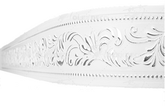 Лента декоративная, Бленда Оригинал 11 Серебро на потолочный карниз КСМ 70 мм, усиленный потолочный карниз