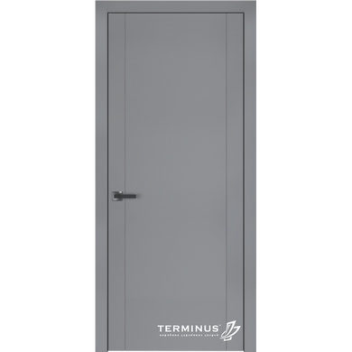 Дверь межкомнатная крашенная Terminus Фрезато модель 24.1 (44 мм) Эмаль серая