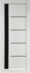 Дверь межкомнатная KDF Grand коллекция Liberti цвет белый мат стекло BLK (грета)