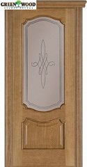 Дверь межкомнатная шпонированная Terminus Каро Модель 41 (Стекло) Дуб Даймонд