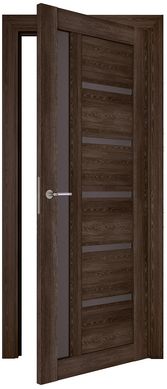 Дверь межкомнатная Terminus с ПВХ покрытием Нанофлекс 108 ПО трюфель (стекло)