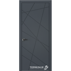 Дверь межкомнатная крашенная Terminus Фрезато модель 29 (44 мм)-геометрика Эмаль Антрацит