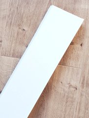 Плинтус пластиковый Идеал Деконика 70 мм 001-M Белый Матовый