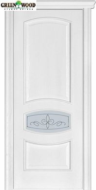 Дверь межкомнатная шпонированная Terminus Каро Модель 50 (Стекло 02) Ясень Белый