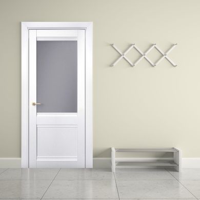 Дверь межкомнатная Terminus с ПВХ покрытием Неоклассико 404 ПО (стекло) Белый мат