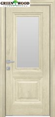 Дверь межкомнатная Новый стиль ПВХ ПРОВАНС Канна со стеклом Орех гималайский