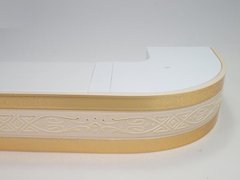 Лента декоративная 70 мм, Бленда Виктория Метал Золото на потолочный карниз КСМ, усиленный карниз потолочный