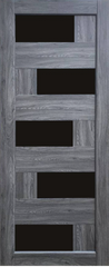 Дверь межкомнатная KDF Palmira коллекция Liberti цвет бук графит стекло BLK (пиана)