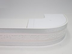 Лента декоративная 70 мм, Бленда Виктория Метал Серебро на потолочный карниз КСМ, усиленный карниз потолочный