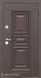 Дверь входная металлическая Steelguard Antifrost 10 Termoskin наждак корчневый / МДФ орех темный