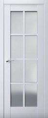 Дверь межкомнатная Terminus с ПВХ покрытием Неоклассико 601 ПО (стекло) Белый мат