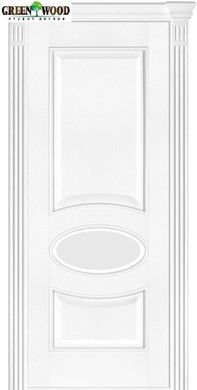 Дверь межкомнатная шпонированная Terminus Каро Модель 55 (Стекло 02) Ясень Белый