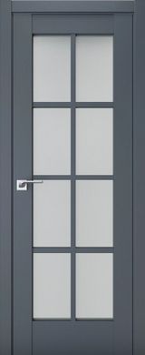 Дверь межкомнатная Terminus с ПВХ покрытием Неоклассико 601 ПО (стекло) Антрацит
