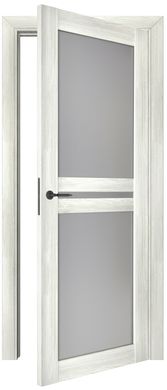 Дверь межкомнатная Terminus с ПВХ покрытием Нанофлекс 104 ПО пломбир (стекло)