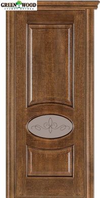 Дверь межкомнатная шпонированная Terminus Каро Модель 55 (Стекло 02) Орех Американский