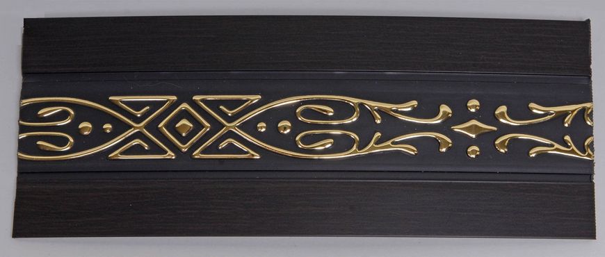 Лента декоративная 70 мм, Бленда Виктория Венге Золото на потолочный карниз КСМ усиленный карниз