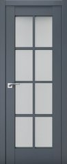 Дверь межкомнатная Terminus с ПВХ покрытием Неоклассико 601 ПО (стекло) Антрацит