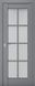 Дверь межкомнатная Terminus с ПВХ покрытием Неоклассико 601 ПО (стекло) Серый