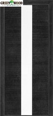 Дверь межкомнатная шпонированная Terminus Урбан Модель 23 (Стекло белое) Дуб Nero