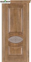 Дверь межкомнатная шпонированная Terminus Каро Модель 55 (Стекло 02) Дуб Даймонд