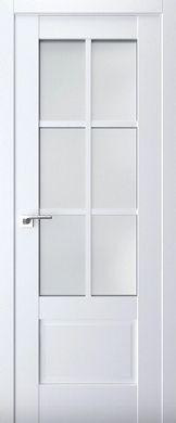 Дверь межкомнатная Terminus с ПВХ покрытием Неоклассико 602 ПО (стекло) Белый мат