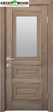Дверь межкомнатная Новый стиль ПВХ ПРОВАНС Камилла со стеклом Орех европейский