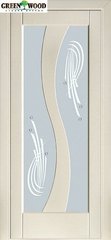 Дверь межкомнатная шпонированная Terminus Модерн Модель 15 (Стекло) Ясень crema