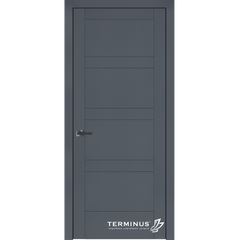 Дверь межкомнатная крашенная Terminus Фрезато модель 24.5 (44 мм) Эмаль Антрацит