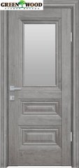 Дверь межкомнатная Новый стиль ПВХ ПРОВАНС Камилла со стеклом Орех скандинавский
