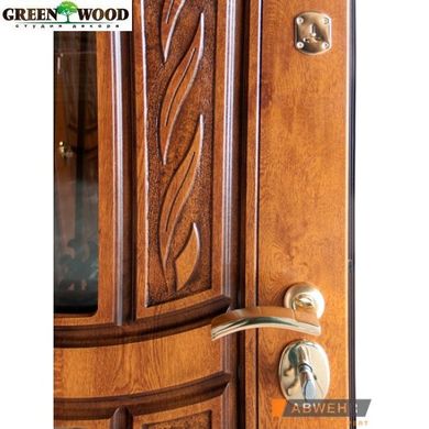 Дверь металлическая Абвер Classic Massandra 209 + ковка Vinorit Дуб Золотой + Патина