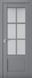 Дверь межкомнатная Terminus с ПВХ покрытием Неоклассико 602 ПО (стекло) Серый