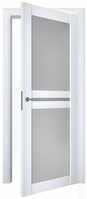 Дверь межкомнатная Terminus с ПВХ покрытием Нанофлекс 104 ПО белая (стекло)