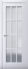 Дверь межкомнатная Terminus с ПВХ покрытием Неоклассико 603 ПО (стекло) Белый мат