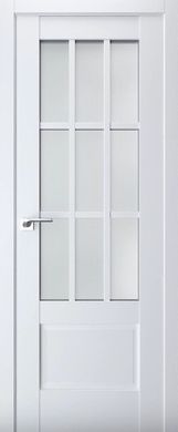Дверь межкомнатная Terminus с ПВХ покрытием Неоклассико 604 ПО (стекло) Белый мат