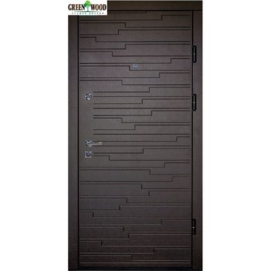 Дверь металлическая ТМ Министерство дверей ПК-66 Венге горизонт темный 100