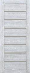 Дверь межкомнатная КДФ (KDF) Lira ПВХ коллекция SONATA(PVC) цвет Дуб Гималайский стекло сатин