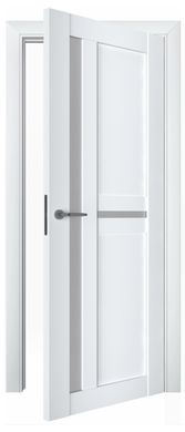 Дверь межкомнатная Terminus с ПВХ покрытием Нанофлекс 106 ПО белая (стекло)