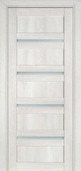 Дверь межкомнатная Terminus с ПВХ покрытием Нанофлекс 107 ПГ пломбир (глухая) вставка из матового стекла