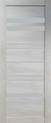 Дверь межкомнатная КДФ (KDF) Комфорт ПВХ коллекция SONATA(PVC) цвет Дуб Скандинавский стекло сатин