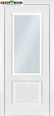 Дверь межкомнатная шпонированная Terminus Классик Модель 04 (Стекло) Ясень белый эмаль
