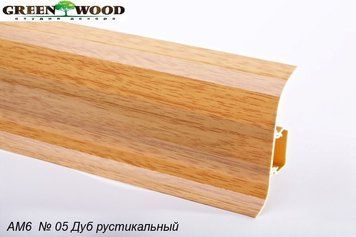 Плінтус пластиковий Plint AM6 05 Дуб Рустикальний (глянсовий)