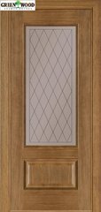 Дверь межкомнатная шпонированная Terminus Каро Модель 52 (Стекло) Дуб Даймонд