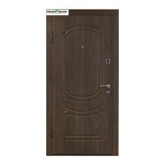 Дверь металлическая ТМ Министерство дверей ПО-01 орех коньячный